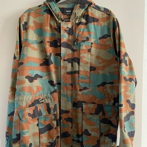 Huf Camo Rain Jacket size L